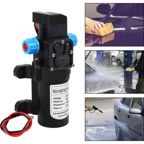 Pompe à membrane miniature Shanghai 12V DC 5L/min, pompe de lavage de voiture électrique haute pression 60W, exclusivité entrepôt à l'étranger. (1/5)
