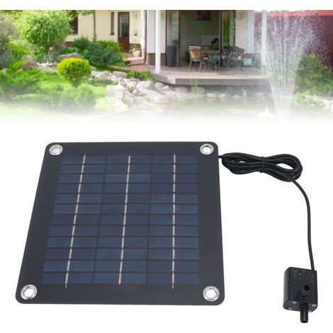 Panneau Solaire Monocristallin 20W avec Kit Pompe à Eau DC12V pour Fontaine de Jardin et Étang-AUTRES (1/5)