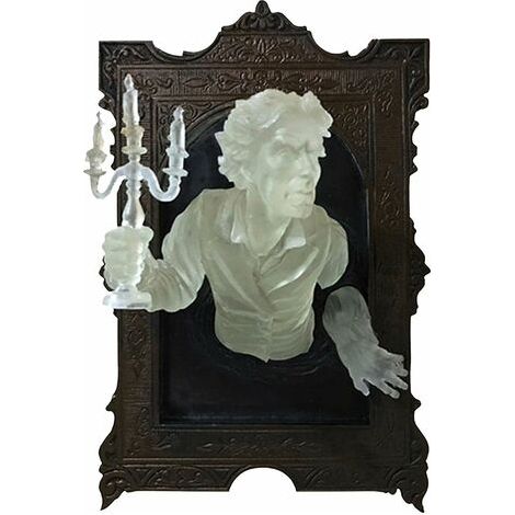 Halloween-Geist-Wanddekoration, leuchtende Aufkleber, leuchtender Geist, Wanddekoration, Aufkleber in kreativem leuchtendem Spiegel für Schlafzimmer-Korridor-Dekoration-A (1/5)