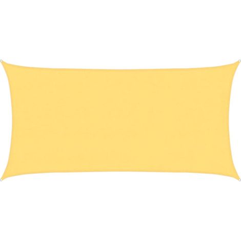 Sunshade Sail 160 g/m² Beige 4x7 m HDPE vidaXL
