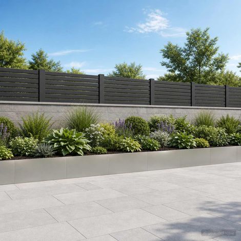 vidaXL Muro de Contención 6 uds. 100 x 12 x 30 cm Acero inoxidable (1/5)