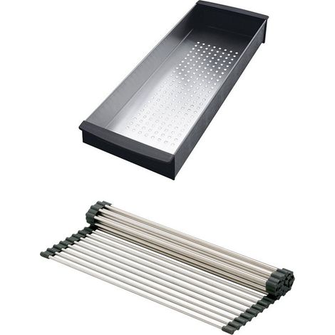 Set accessoires éviers Maris MRK Fraceram : Rollmat + panier égouttoir - Franke