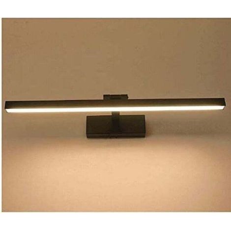 9W/40cm LED Bathroom Mirror Light - Adjustable Angle Wall Light - AC85-265V - (Black/Warm White) (1/4)