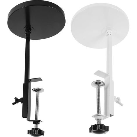 Lot de 2 Supports pour Plantes Réglables pour Rebord de Fenêtre, Étagères Métalliques Noires et Blanches, Petit Format, Résistants aux Intempéries, pour Jardinage (1/5)