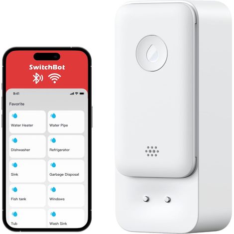 Capteur d'eau WiFi, détecteur de Fuite d'eau Intelligent, alertes réglables de 100 DB et alertes d'application, étanchéité IP67, détecteur pour Cuisine (Detector (1 Pack)) (1/5)
