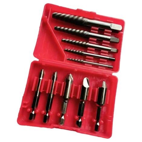 Extracteur de vis conçu pour une extraction facile de vis serrées ou arrondies - Convient pour diverses applications - Ensemble extracteur de vis d'assemblage (1/5)