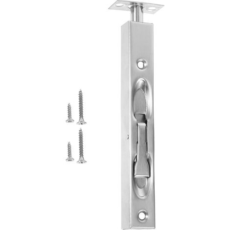 Loquet Encastré en Acier Inoxydable Argenté Fiable Installation Facile pour Portes Françaises Double et Portes en Bois 1 Set (1/5)