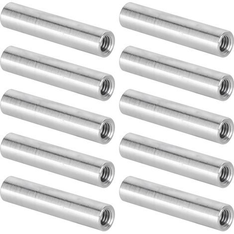 10 Stück Aluminium-Abstandshalter mit Innengewinde M4x0,7 mm, Länge 28 mm zur Montage an der Säule (1/5)