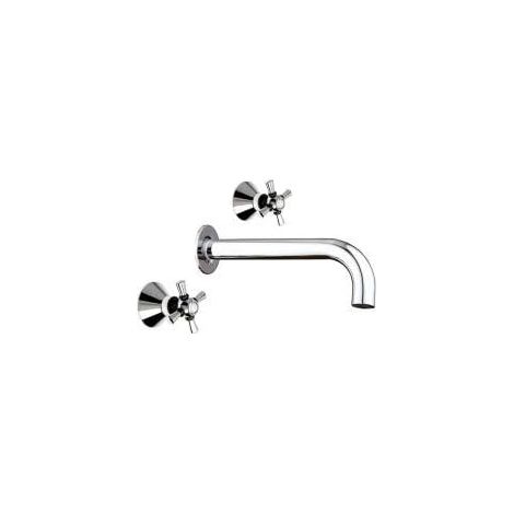 GRIFO BIMANDO DE ÉPOCA  SERIE LUXEMBURGO PARA LAVABO INSTALACIÓN MURAL (1/2)