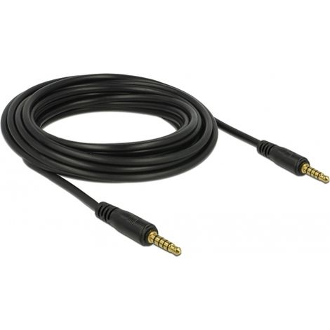 Câble audio - DELOCK - 85699 - 3,5mm Mâle - 5m - Noir (1/2)