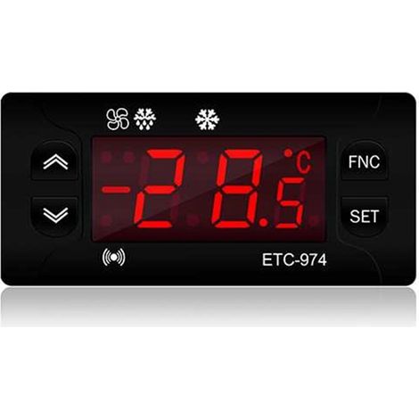 Regolatore di temperatura per mini frigorifero ETC-974, termostato, termocoppia e doppio sensore. (1/5)