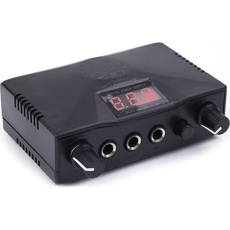 Alimentation pour Machine à Tatouage Mini Écran Boîtier ABS Station d'Alimentation Pistolet Tatouage Prise EU (1/5)