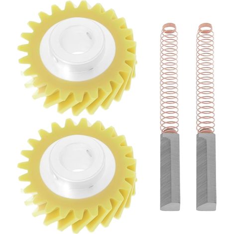 4pcs Worm Gear for Blender W10112253 with Carbon Brushes W10380496 Compatible with Mixers (1/5)