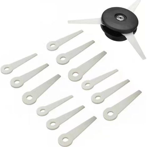 Ahlsen Ersatz-Freischneiderkopf und 12 Ersatzklingen mit 12 Nylonklingen und Trimmerkopf (20–3). (1/5)