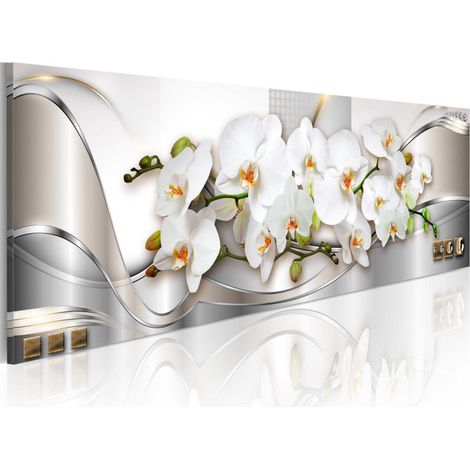 Tableau Imprimé "Orchids II" 40 x 120 cm (1/2)