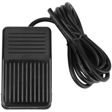 Pédale de Commande au Pied, 250VAC 10A, Noire, Pédale Pratique pour Perceuses d'établi pour Machines à Instruments (Longueur de ligne 2 mètres) (1/5)
