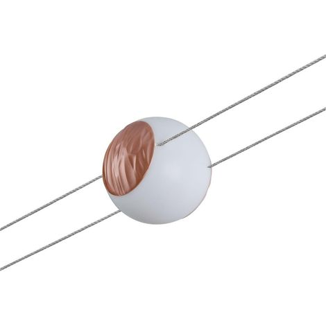 Mary spot cable 2line regulable 4.5w luz cÁlida 2700k estructurado color cobre, blanco 941.60