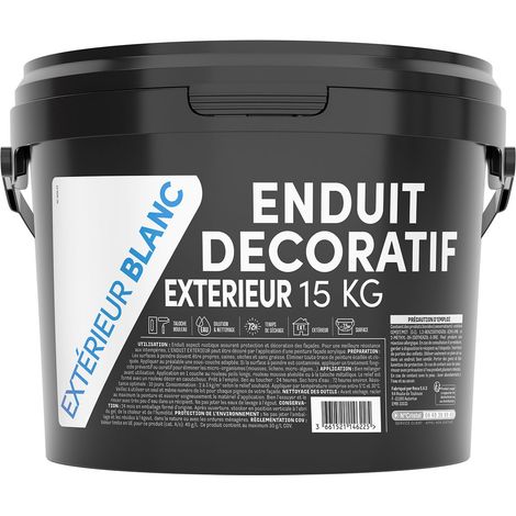 Dekorative Außenputz-Optik Crépi Weiß 15kg – Alles im Preis inbegriffen