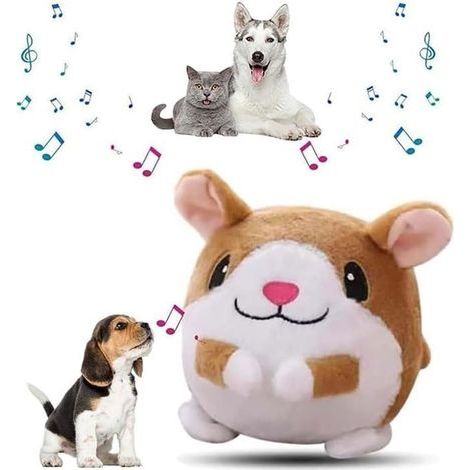 Interaktives Hundespielzeug, Hüpfbälle, Plüschtiere (Hamster) (1/4)