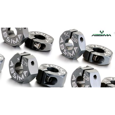 Alu 7075 T6 wheel hubs offset +0.75mm 1:10