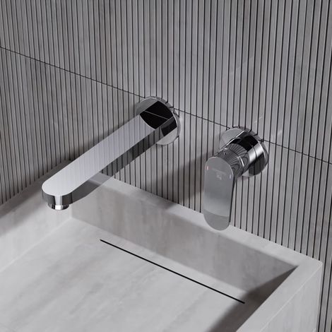 Steinberg Serie 343 Waschtisch-Wand-Einhebelmischer mit Farbhülse (1/5)