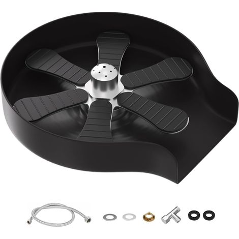 Lave Verre, Rince Verre Evier Acier Inoxydable Noir