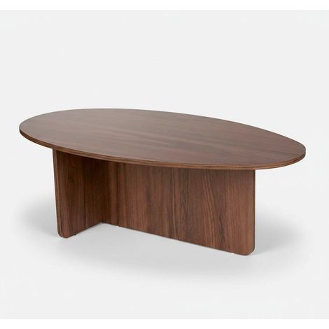 Tavolino da caffè in noce, 120 x 40 x 65 cm. Rivestimento in melaminico al 100%. Elegante e resistente. (1/5)