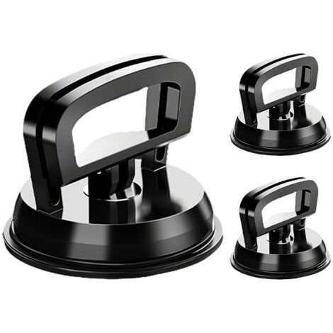 Ensemble de 3 ventouses pour carrosserie de voiture, comprenant 1 grande et 2 petites ventouses, noires (1/4)