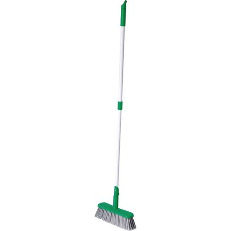 Scopa con Manico in Ferro e Plastica Telescopico da 90 a 134 cm