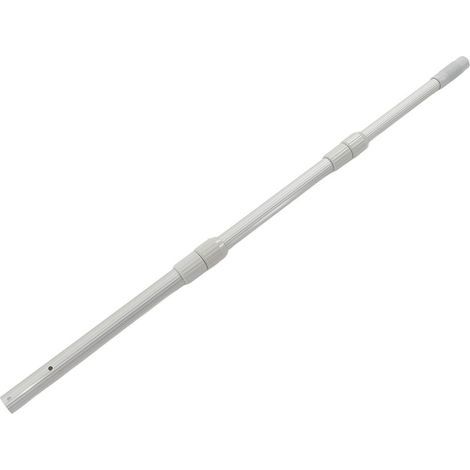Poolreiniger, Teleskopstange, verstärkter Griff aus Aluminiumlegierung, Poolreinigungsstange, Fischernetz, Rettungsstange, 120 cm ohne Aufhängeloch, 62 cm / 2,4 Zoll (1/5)