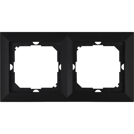 PERLEN-DOPPELRAHMEN MATTSCHWARZ - E+9001511