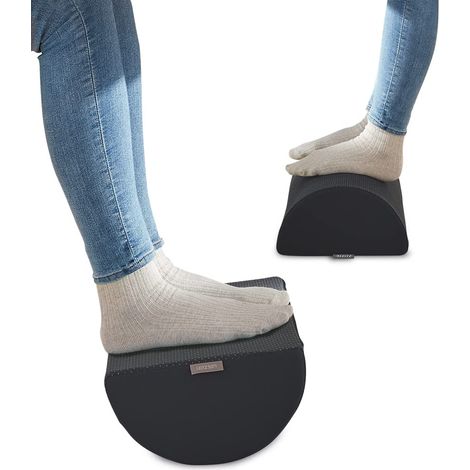 Leitz 53710089 Ergo Cosy Poggiapiedi (L x A x P) 26 x 14 x 40.5 cm ergonomica Grigio (1/5)