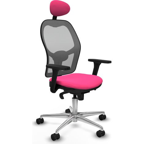 Sedia da ufficio piqueras y crespo Jorquera rosa regolabile comoda (1/2)