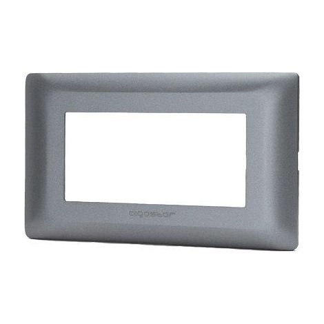 PLACCA COPRIFRUTTI ABM - GRIGIO SCURO POSTI 4 MM 140X85- 8 pezzi