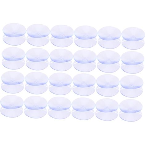 Lot de 24 ventouses transparentes double face pour plateaux de table (1/5)