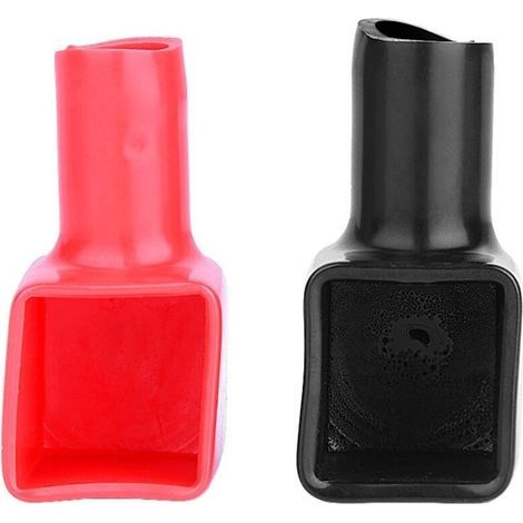 12 Pcs Couvre-Bornes de Batterie, Capuchon Couvertures Batterie Bornes Bouchon Protecteur Shell Souple Rouge et Noir Positif et Négatif Isolant en Plastique Autres accessoires (1/5)
