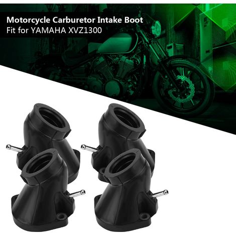 4 joints d'admission de carburateur moto en caoutchouc pour YAMAHA XVZ1300, collecteur d'aspiration de remplacement (1/5)
