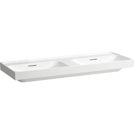LAUFEN Meda lavabo doble, empotrable, 1300x460mm, sin agujero