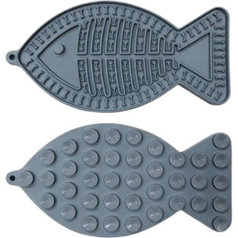 Likmat - Tapis Ralentisseur Pour Chats Et Chiens - Tapis D'Enrichissement Comportemental - Design Poisson - 2 Pièces (1/5)