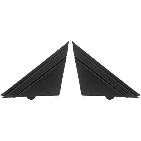 Couvercles de drapeau de rétroviseur de porte pour FIAT 500 2012-2017 - DILWE - 1SH17KX7AA / 1SH16KX7AA - Noir (1/4)