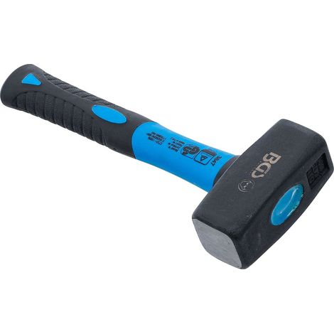 Bgs Technic – Marteau à manche en fibre de verre 1000 g – Longueur du manche 215 mm – Acier C45 – Résistance accrue à l'usure – 3847