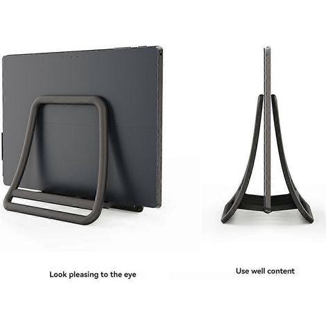 Support vertical réglable pour ordinateur portable - Support pour ordinateur portable et tablette blanc (1/5)