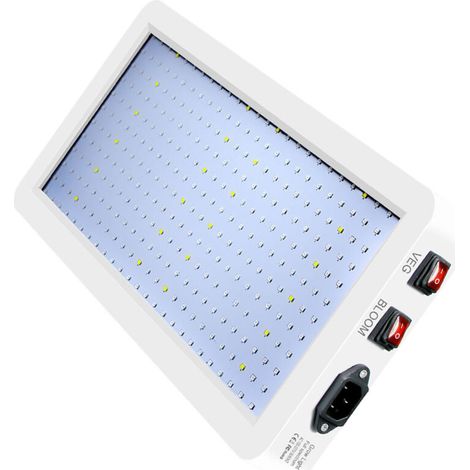 Lámpara de cultivo LED de 2000 W: 312 LED de espectro completo, resistente al agua IP65, interruptor doble (vegetales/flores), ideal para plántulas y floración.