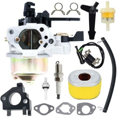 Compatible avec le carburateur GX390 13HP pour moteurs Honda GX340 11HP GX 390 avec kit de réalimentation du filtre à air (1/4)