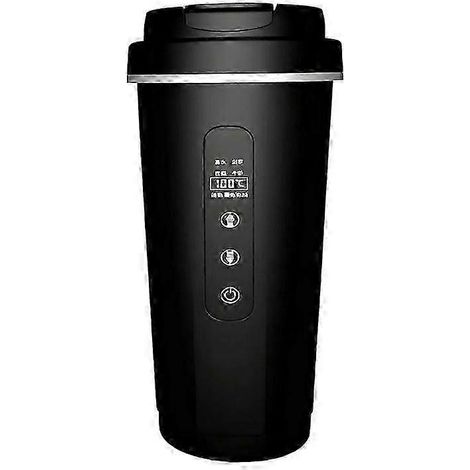 Gobelet intelligent d'extérieur en acier inoxydable 316 pour voiture - 2 en 1 chauffant et isotherme, grande capacité de 500 ml, universel pour tous les véhicules HF (1/5)