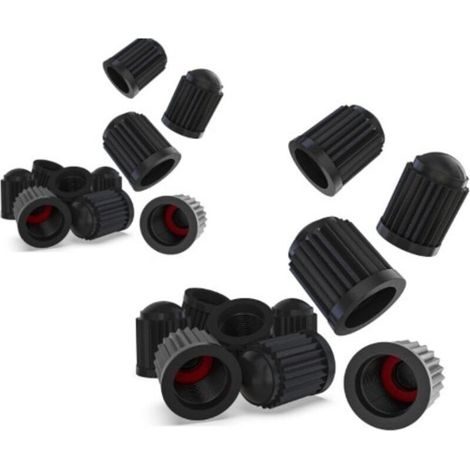 Bouchon de Valve, 100 Pieces, Bouchons Valve Velo, Bouchon Valve Voiture, Bouchon Valve Moto, Valve Pneu Voiture, Capuchon de Valve Auto, Valve Pneu, Valve, Valve de Voiture (1/4)