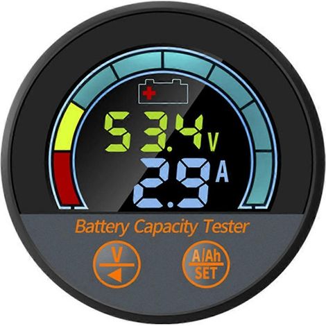 IP67 Wasserdichter 10-100V Batterietester mit 100A Shunt, Kapazitäts-/SoC-/Ah-Überwachung für Lithium-Ionen- und LiFePO4-Batterien (1/5)