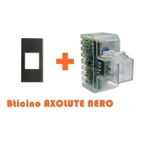 Fanton lampada emergenza led incasso compatibile Bticino Axolute grigio scura - 82882-AG