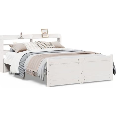 Maison Exclusive - Estructura de cama con cabecero sin colchón bl
