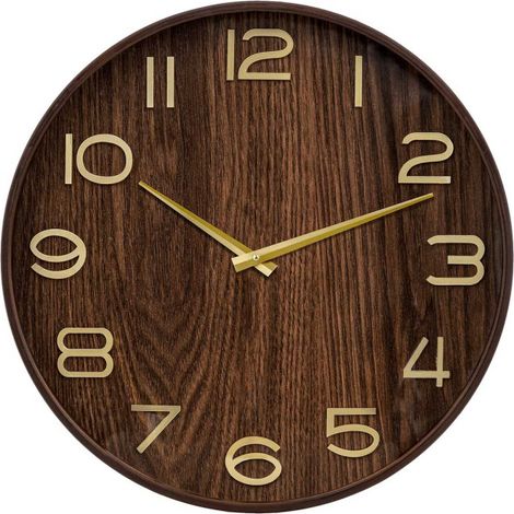 Horloge Murale Design "Ivana" 55cm Marron (1/4)